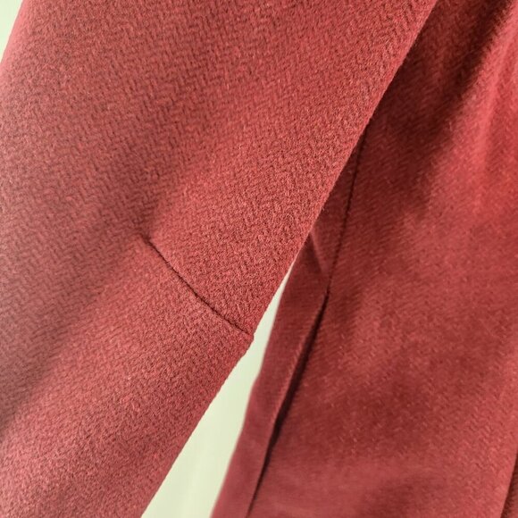 Vintage Wine Red Handmade Pea Coat Womens Small - Picture 8 of 15